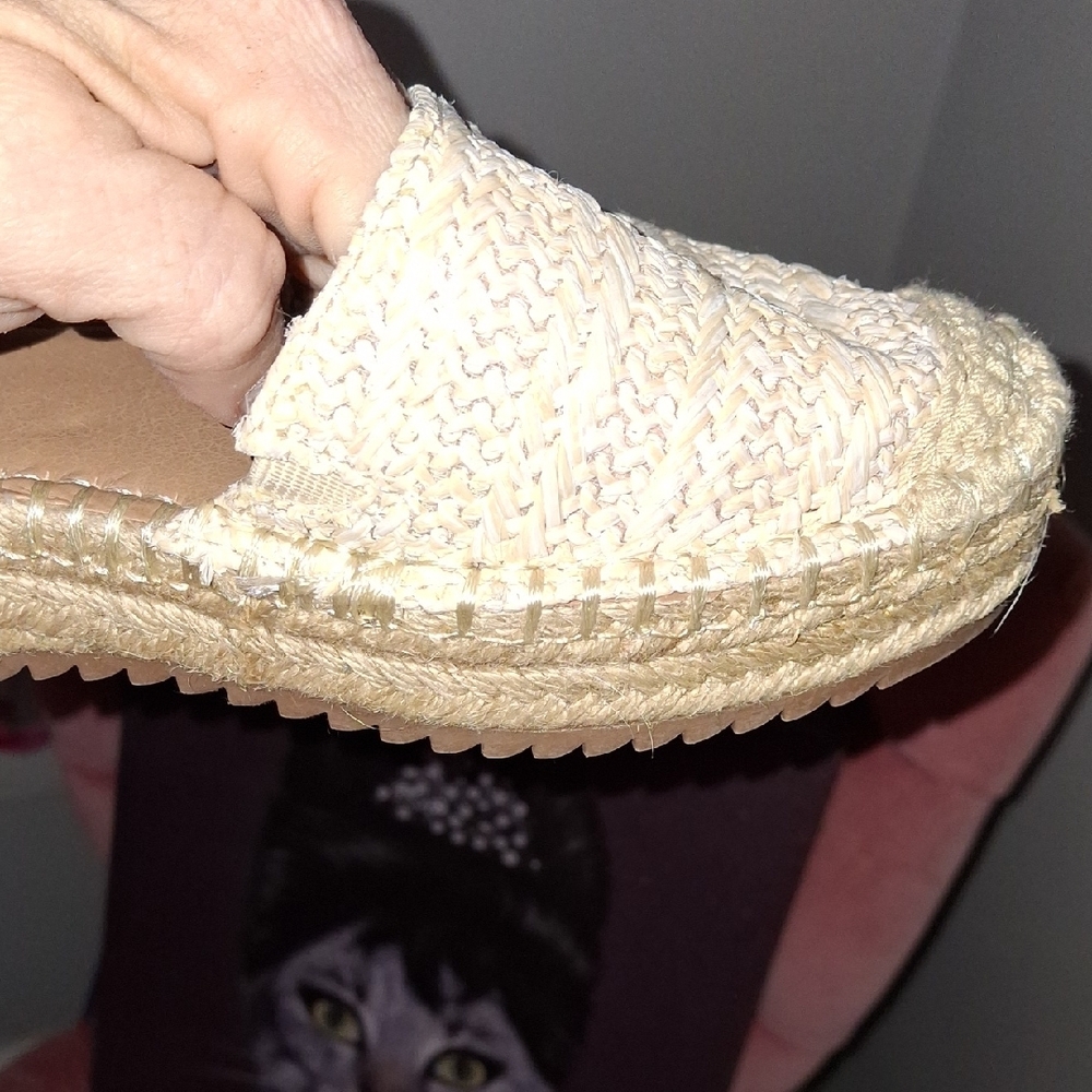 Madewell Tan and Cream Espadrille Shoes with Slingback - Picture 5 of 6
